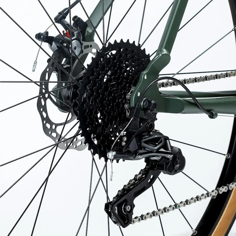 Triban 120 Gravel Bike - cassette and derailleur image