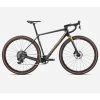 Orbea Terra M21e Team 1X Gravel Bike 2024 Cosmic Carbon View/Metallic Olive Green