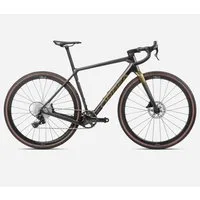 Orbea Terra M22e Team 1X Gravel Bike 2024 Cosmic Carbon View/Metallic Olive Green