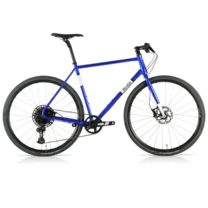Merlin All-Road Steel NX Flat Bar Gravel Bike - Metallic Blue / White / Blue / 56cm